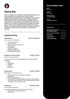 Velg mal California og lag en profesjonell CV