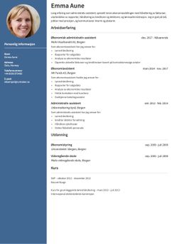 Velg mal Stanford og lag en profesjonell CV