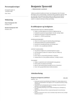 Velg mal Toronto og lag en profesjonell CV