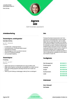 Velg mal Yale og lag en profesjonell CV