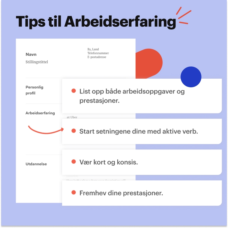 Hvordan du skal skrive arbeidserfaring på en programvareutvikler CV