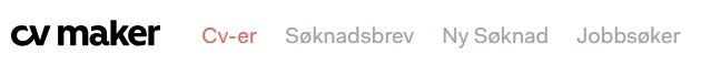CV Maker personlig konto CV Maker personlig konto