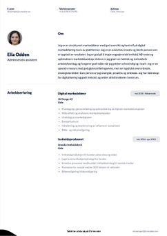 Velg mal Duke og lag en profesjonell CV