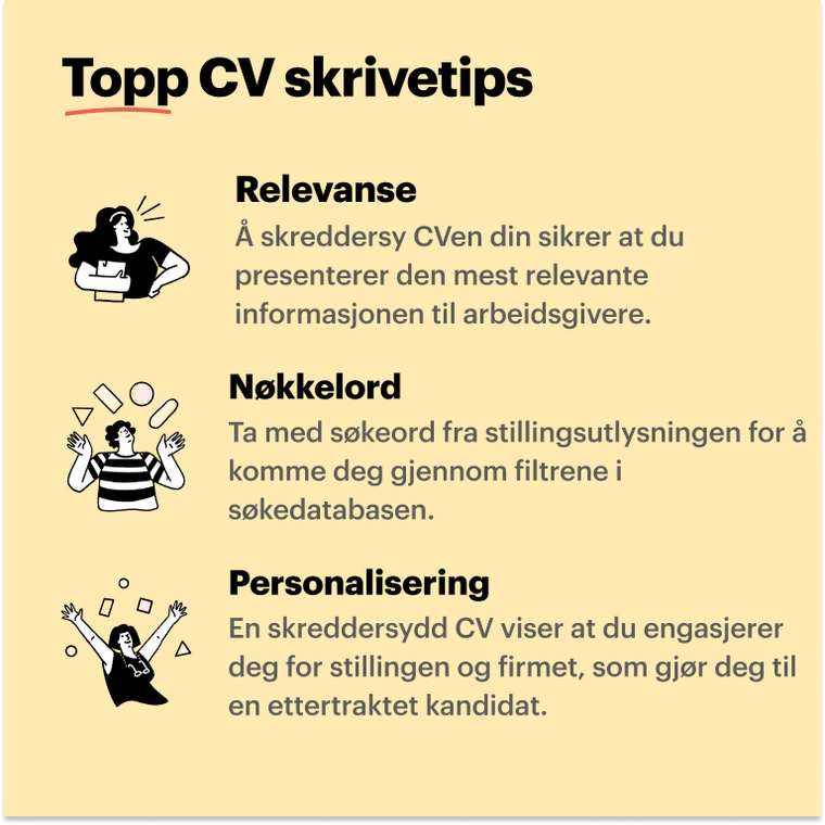 Beste CV skrivetips for personer uten erfaring